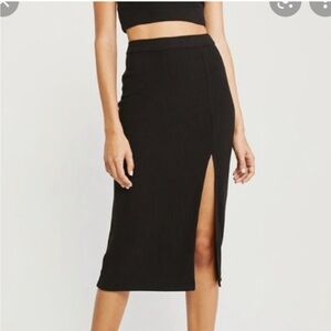 Abercrombie and Fitch ribbed midi skirt